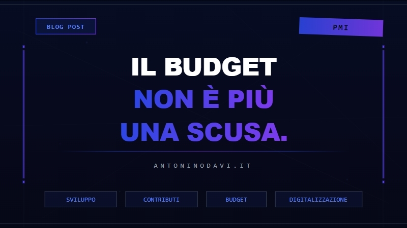 Il budget non è più una scusa — contributi e voucher per software su misura PMI
